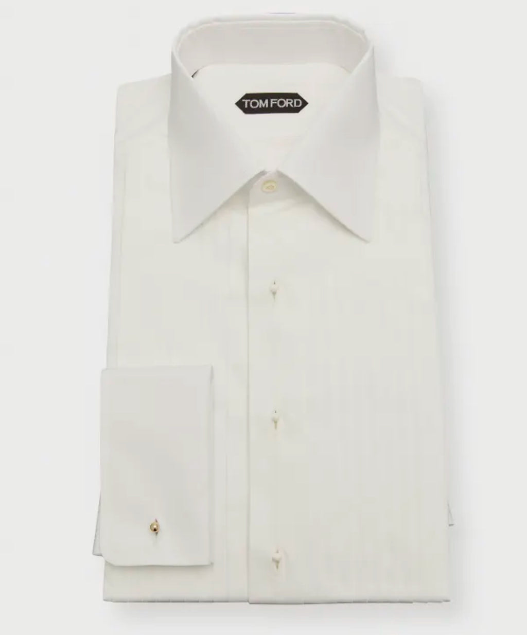 tom ford white dress Tom Ford Cotton Spread Collar French Cuff Dress Shirt – AccessXPrive