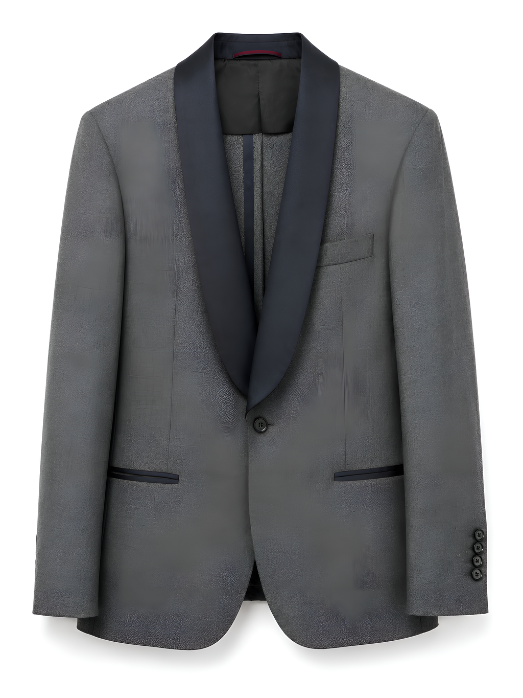 Brunello Cucinelli Wool Tuxedo Suit with Satin Shawl Lapels