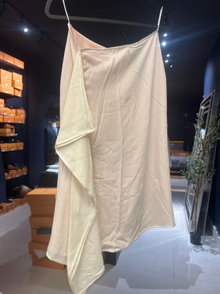 Tom Ford Satin Draped Asymmetric Wrap Skirt Pink