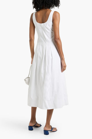 PROENZA SCHOULER SHELBY PLEATED COTTON-POPLIN MIDI DRESS - Size 2