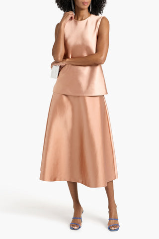 CAROLINA HERRERA SATIN TOP - Size 2