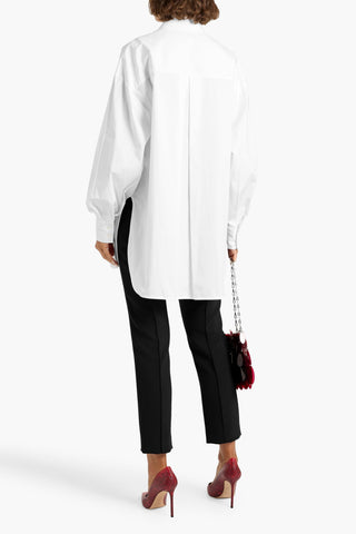 CAROLINA HERRERA CREPE SLIM-LEG PANTS - Size 16