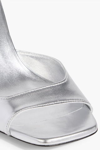 STUART WEITZMAN METALLIC LEATHER SANDALS - Size 7.5
