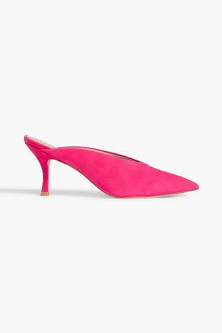 STUART WEITZMAN LULAH SUEDE MULES - Size 9