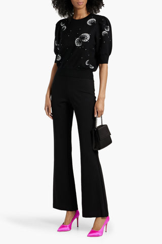 DIANE VON FURSTENBERG GREGORY PONTE FLARED PANTS - Size 10