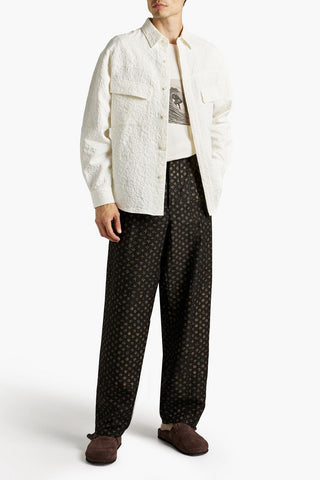 ETRO BELTED JACQUARD PANTS - Size 54