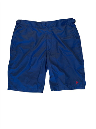 ISAIA Lightweight Navy Adjustable-Waist Swim Trunks