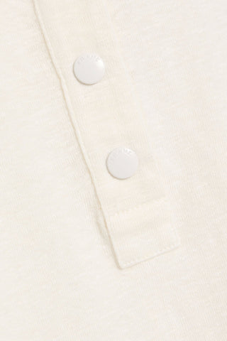 FRAME LINEN-BLEND JERSEY POLO SHIRT - Size XS