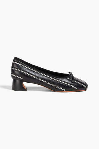 3.1 PHILLIP LIM ID SOFT CRYSTAL-EMBELLISHED LEATHER PUMPS - Size 36