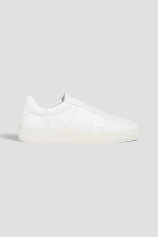 SANDRO PERFORATED LEATHER SNEAKERS - Size 42