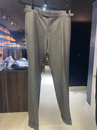 Tom Ford Tom Ford Dark Grey Wool Trousers with Side Adjusters