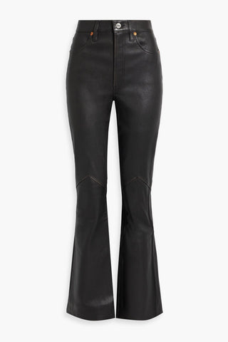 RE/DONE FLARED LEATHER PANTS - Size 26