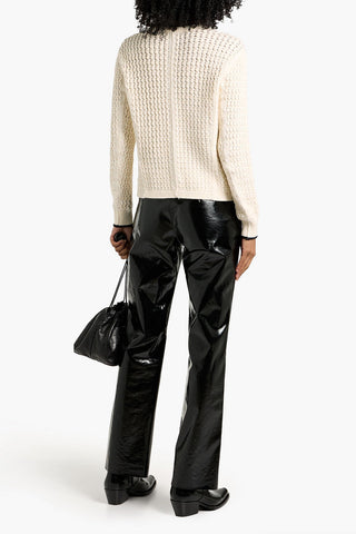 RAG & BONE DARIA CABLE-KNIT COTTON-BLEND CARDIGAN - Size S