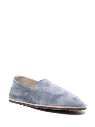 Brunello Cucinelli Denim Blue Suede Espadrilles