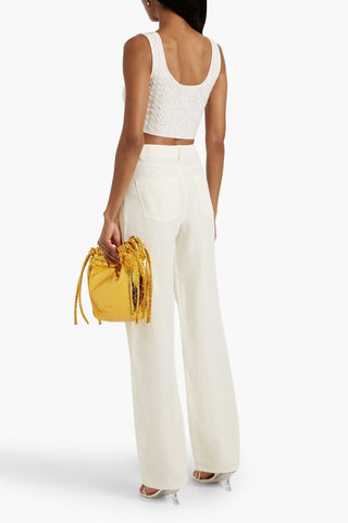 LOULOU STUDIO PERAN SLUB WOVEN STRAIGHT-LEG PANTS - Size M