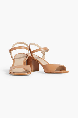 STUART WEITZMAN TIA 75 LEATHER SANDALS - Size 7