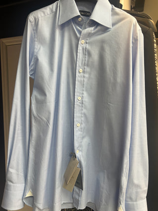 Tom Ford Men’s Light Blue & White Button Down Dress Shirt