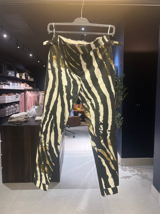 Tom Ford Fluid Silk Blend Zebra Print Trousers