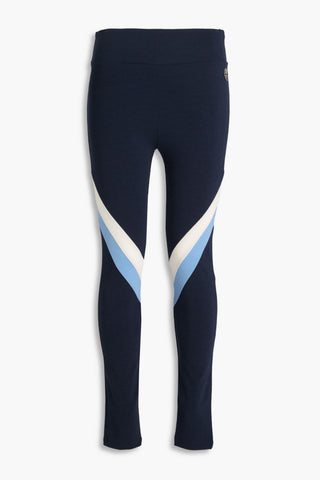 WE NORWEGIANS VOSS STRIPED MERINO WOOL-BLEND PIQU LEGGINGS - Size M