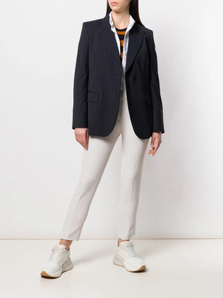 Brunello Cucinelli Refined Blend Slim-Fit Cropped Trousers Milk