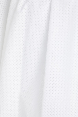 BRUNELLO CUCINELLI BEAD-EMBELLISHED PERFORATED COTTON TOP - Size L