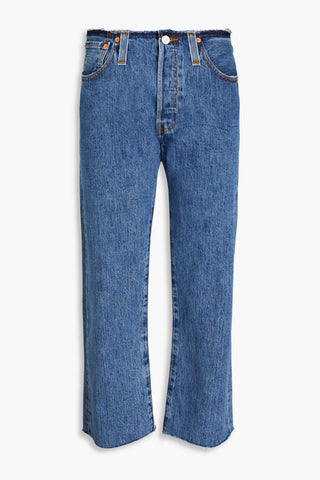 RE/DONE MID-RISE STRAIGHT-LEG JEANS - Size 26