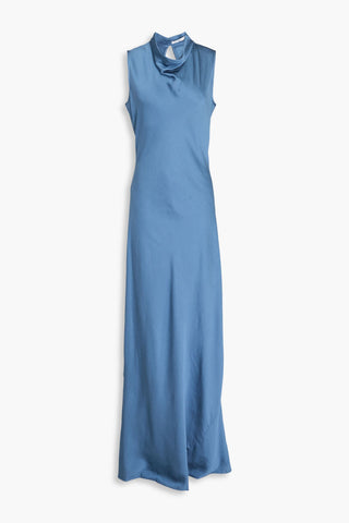 VERONICA BEARD KURA SATIN-CREPE MAXI DRESS - Size 12
