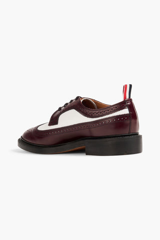 THOM BROWNE TWO-TONE LEATHER BROGUES - Size 12