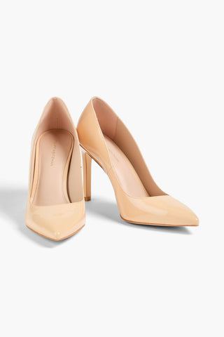 STUART WEITZMAN LEIGH 95 PATENT-LEATHER PUMPS - Size 7.5