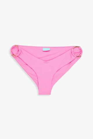 MELISSA ODABASH HAMBURG RING-EMBELLISHED LOW-RISE BIKINI BRIEFS - Size 42