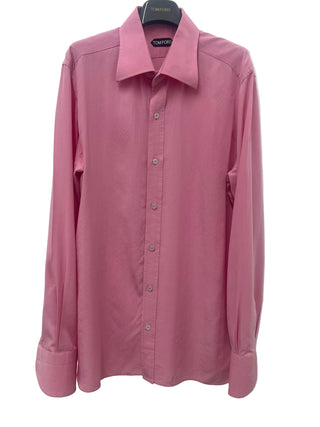 Tom Ford Men’s Lyocell & Silk Blend Button Down Dress Shirt