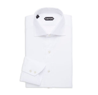 Tom Ford Cotton Spread-Collar Dress Shirt