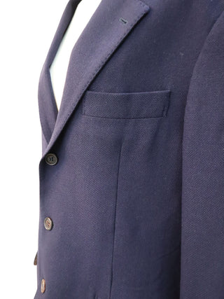 Brunello Cucinelli Fine Wool Two-Button Navy Blazer