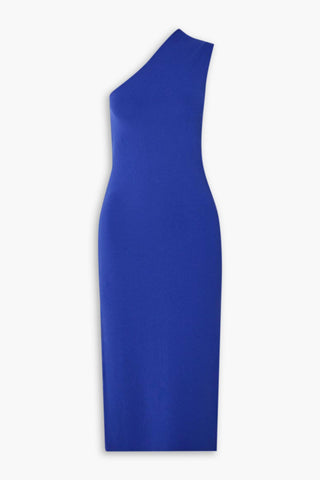 GAUGE81 ARRIBA ONE-SHOULDER KNITTED MIDI DRESS - Size 38