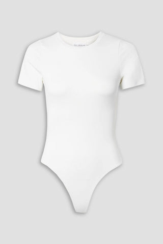 GOOD AMERICAN SCUBA STRETCH-JERSEY THONG BODYSUIT - Size 7