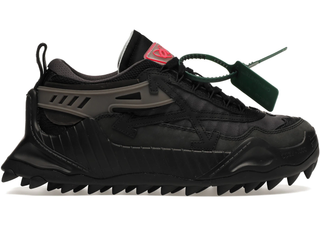 OFF WHITE Mixed-Material Low-Top Sneakers with Sawtooth Sole