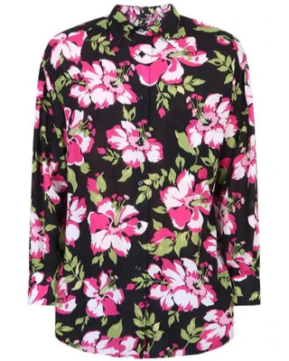 Tom Ford Floral Print Long-Sleeve Button-Up Shirt