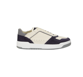 Brunello Cucinelli Pebbled Leather and Suede Multi-Panel Low-Top Sneakers