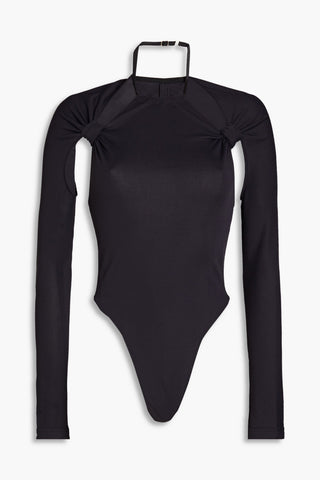 JACQUEMUS NODI CUTOUT KNOTTED JERSEY BODYSUIT - Size 34