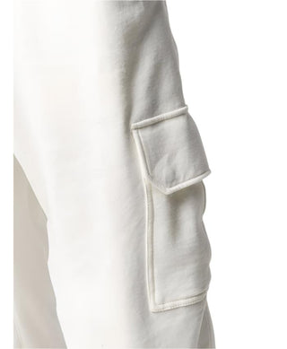Brunello Cucinelli Cotton Drawstring Cargo Joggers in Off-White