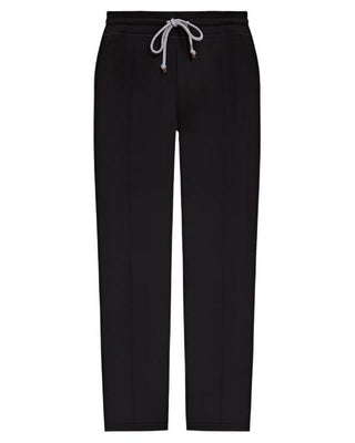 Brunello Cucinelli Cotton Drawstring Pintuck Sweatpants Black