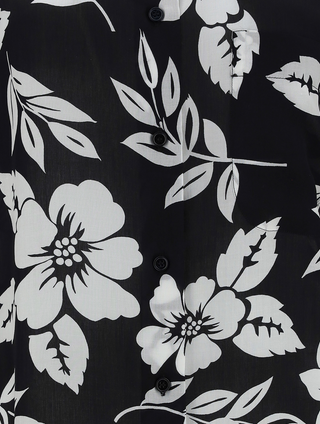 Tom Ford Silk Floral Print Long Sleeve Shirt