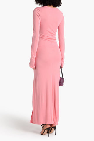 RÓHE RUCHED JERSEY MAXI DRESS - Size 34