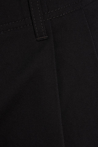 TOTEME PLEATED COTTON-TWILL STRAIGHT-LEG PANTS - Size 42