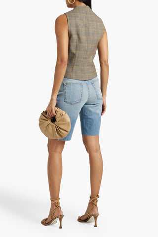 NILI LOTAN BOYFRIEND FRAYED DENIM SHORTS - Size 24
