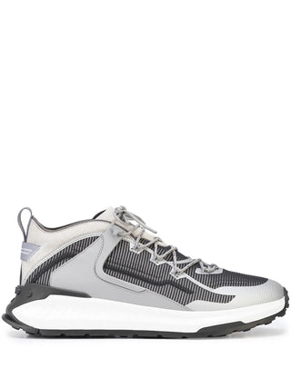 Tods Multi-Panel Mesh and Synthetic Lace-Up Sneakers