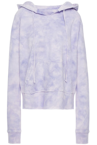 NILI LOTAN RAYNE TIE-DYED FRENCH COTTON-TERRY HOODIE - Size S