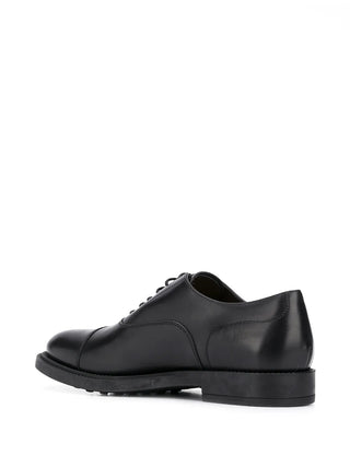 Tods Smooth Leather Cap-Toe Oxford Shoes