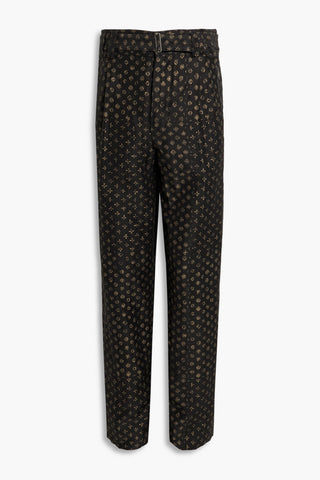 ETRO BELTED JACQUARD PANTS - Size 54