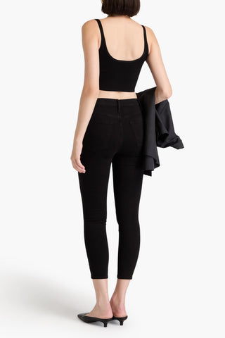 FRAME ALI CROPPED HIGH-RISE SKINNY JEANS - Size 30